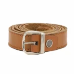 کمربندچرم زنانه عسلی مدل کلاسیک