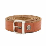 کمربندچرم زنانه قهوه ای روشن مدل کوروکو