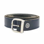 کمربندچرم زنانه سورمه ای مدل کلاسیک