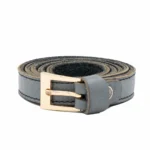 کمربندچرم زنانه طوسی مدل لارا