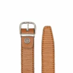 کمربندچرم زنانه عسلی مدل کلاسیک - Image 2