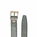 کمربندچرم زنانه دوردوخت سبز - Image 2