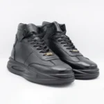 نیم بوت چرم بند‌دار مدل کابانی