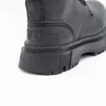 بوت cat چرم مشکی مردانه - Image 6