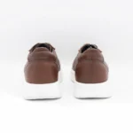 کتونی ونس چرم مردانه قهوه‌ای - Image 2