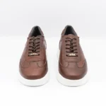 کتونی ونس چرم مردانه قهوه‌ای - Image 3