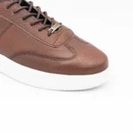 کتونی ونس چرم مردانه قهوه‌ای - Image 4