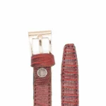 کمربند چرم زنانه قرمز مدل لارا - Image 3