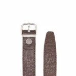 کمربندچرم زنانه قهوه ای تیره مدل کوروکو - Image 3