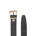 کمربند چرم زنانه مشکی مدل رز - Image 3