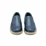 کفش چرم مردانه بی بندسورمه ای مدل آراز - Image 4