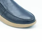 کفش چرم مردانه بی بندسورمه ای مدل آراز - Image 5