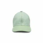 کلاه لب دار چرم سبز پاستیلی - Image 7