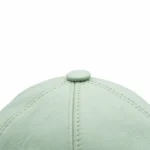 کلاه لب دار چرم سبز پاستیلی - Image 4