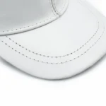 کلاه لبه دار چرم سفید - Image 3