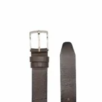 کمربند مردانه چرم قهوه ای با سگک سوزنی - Image 3