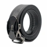 کمربند مردانه چرم دورکوب با سگک ریلی